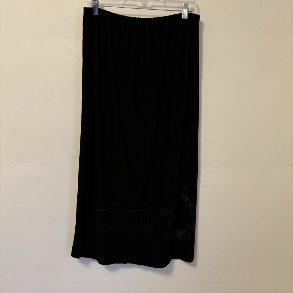 Staley Gretzinger Printed Maxi Skirt Vintage L E. Jacquin Chocolaterie‎ Stretchy